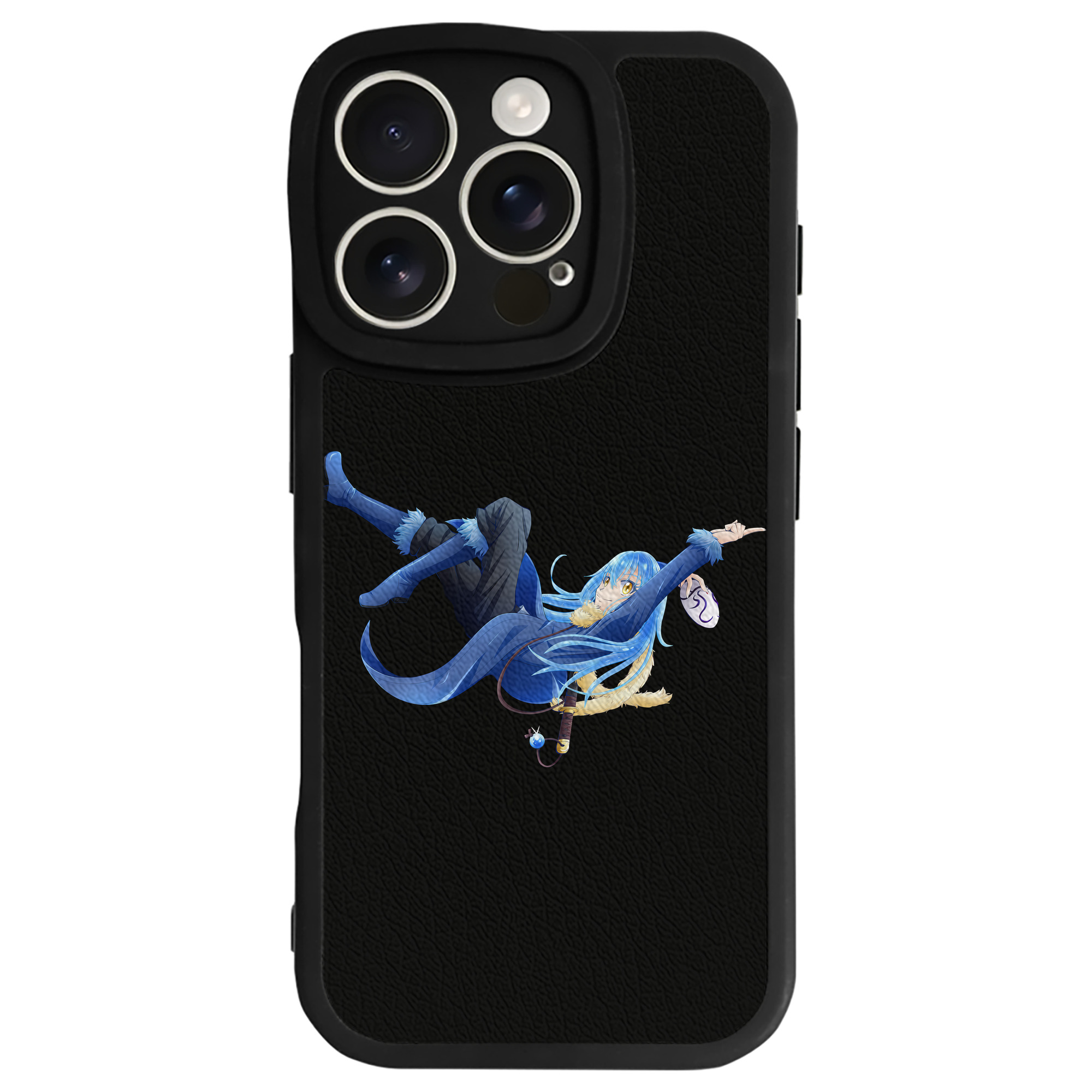 （画像用） 転スラ Regarding Reincarnated to Slime 【iPhone 16シリーズ対応】シリコンスマホケース（レザー調） 材質：シリコン